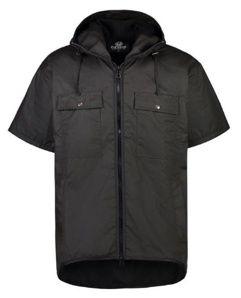 Picture of FAR SOUTH BLACKMOUNT SHORTSLEEVE OILSKIN VEST WITH HOOD